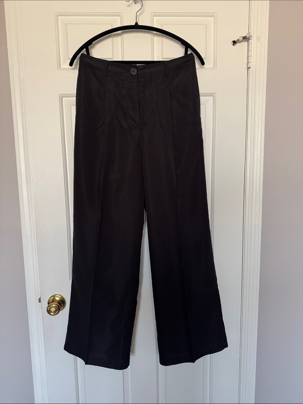 SHEIN Black Wide-Leg Dress Pants